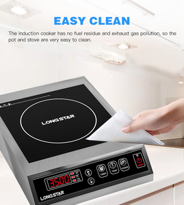 Thương mại cảm ứng nồi Knob điều khiển bốn hiển thị kỹ thuật số 3500W + 3500W Đặc điểm kỹ thuật cao cảm ứng HOB - Product Image 5