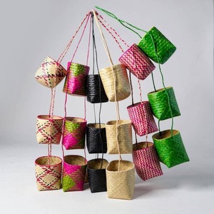 Panier à légumes en herbe de mer artisanal, panier suspendu en herbe de mer naturelle pour fruits, prix de gros - Product Image 5