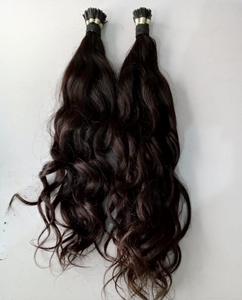 Extensiones de cabello Itip indio RAW sin procesar 100% más vendidos, cutículas alineadas de alta calidad, estilo ondulado - Product Image 3