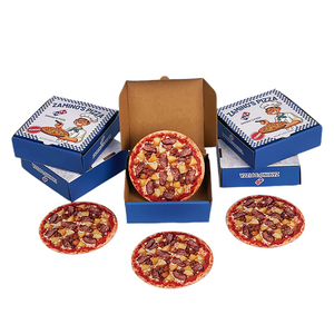 New Arrival 3.5g Smell Proof Resealable Pizza Exotic Die <b>Cut</b> Zip Lock Mylar Bags With Window Box Packaging Set - Product Image 3