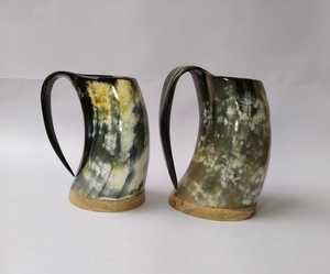 แก้วน้ำวัสดุเขาควายคุณภาพดี เป็นมิตรกับสิ่งแวดล้อม ทำด้วยมือ สไตล์ไวกิ้ง ภาชนะดื่มสมัยใหม่ - Product Image 6