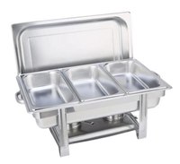 Plats de service en acier inoxydable poli de luxe pour la restauration, les mariages et les restaurants, capacité personnalisée, taille et logo personnalisables