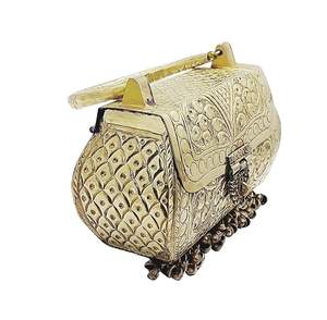 Sac à main en métal en laiton fait à la main pochette à main pour les femmes fête mariée mariage pochette sac à main de l'artisanat fait à la main - Product Image 4