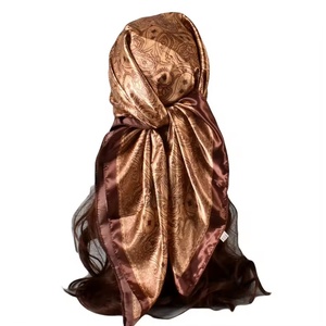 Customizable <b>Silk</b> Shawls Digital Print Satin <b>Scarf</b> Pure Absorbent <b>Silk</b> Fashion Satin <b>Silk</b> <b>Square</b> Neck <b>Scarf</b> for Women - Product Image 5