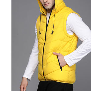 Chaqueta de bombardero de burbujas acolchada amarilla de calidad superior Casual de moda nueva moda invierno al aire libre Parka con capucha chaqueta de burbujas Softshell - Product Image 2