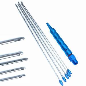 Recién llegado, juego de herramientas de 5 piezas para el cuidado de la liposucción, mango de titanio reutilizable, aguja de transferencia de grasa, acero y Material metálico - Product Image 2