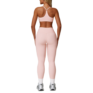 Conjuntos de Yoga Transpirables de Secado Rápido al por Mayor, Conjuntos de Yoga Casuales con Nuevo Diseño Elegante para Mujer, Conjuntos de Fitness para Gimnasio para Mujer - Product Image 2