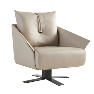 Chaise longue pivotante Djenne rembourrée en mousse ignifuge en contreplaqué et base en acier revêtu de poudre de poche disponible OEM - Product Image 3