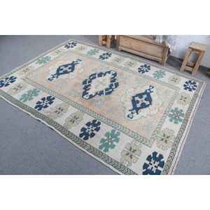 Alfombra Turca Vintage de 5.3x7.4 pies (162x226 cm), Alfombra Persa Azul - Product Image 4