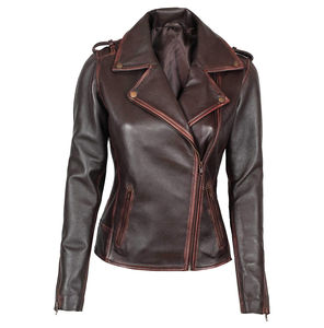 Chaqueta de Piel Genuina para Mujer, Forro de Borrego, Ajuste Cómodo, Prenda Exterior Duradera para Invierno, Fabricante OEM, Proveedor de Pakistán - Product Image 1