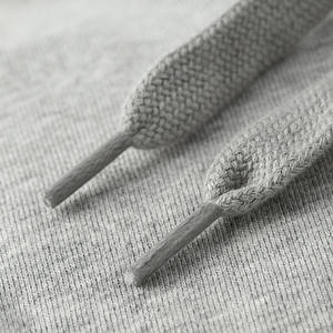 เสื้อฮู้ดดี้ผ้าฝ้ายผสมป่าน แฟชั่นคุณภาพสูง เสื้อฮู้ดดี้ผู้ชายแบบสบายๆ สั่งทำได้ สีดำและสีขาว - Product Image 5