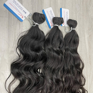 TOP DE HAUTE QUALITÉ!! 100% trame vietnamienne Extensions de cheveux humains cheveux bruts Double dessiné naturel ondulé trame Extensions de cheveux - Product Image 3