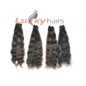 Prix de gros extensions de cheveux humains vierges Remy bruts indiens cuticule alignée Double trame lâche style de vague naturelle profonde - Product Image 4