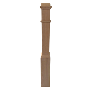Pièces d'escalier en bois massif de taille personnalisée moderne Boîte en peuplier Newel pour escalier Design moderne et minimaliste Bacony - Product Image 3