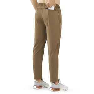 กางเกงขายส่งผู้ชายทรงจ็อกเกอร์สไตล์วินเทจ ผ้าถักเอวยางยืด มีกระเป๋าใหญ่ ทรงเทเปอร์ กางเกงสเวตแพนท์สำหรับฤดูใบไม้ผลิ - Product Image 5