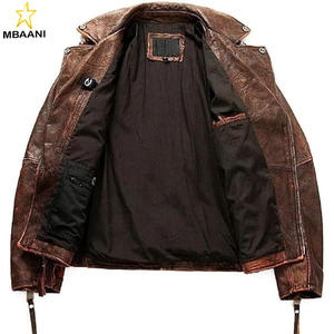 Chaleco de Cuero para Motociclista, Estilo Vintage, Marca Negan, de Cuero Vacuno Marrón, sin Mangas - Product Image 2