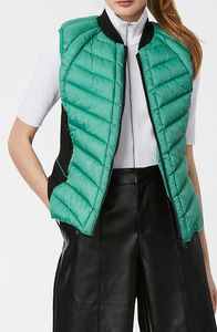 Premium femmes hiver néoprène garniture matelassé gilet imperméable Gilets broderie bouton décoration en gros mode - Product Image 3