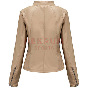 Chaqueta de Cuero para Mujer, Diseño Clásico 2026, Alta Calidad, en Venta - Product Image 2