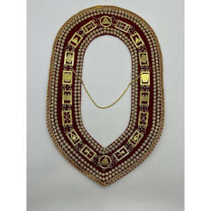 Servicio OEM, Collar de Cadena para Oficiales Grandes, Azul, Chapado en Oro con Pedrería sobre Terciopelo Azul - Product Image 5