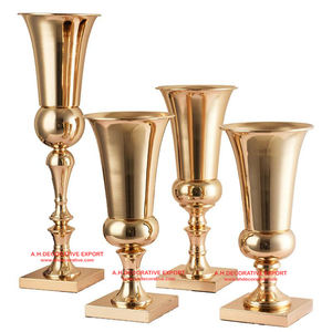 Vase à fleurs créatif de luxe en aluminium, vase moderne nordique pour la décoration de la maison, vase décoratif à bas prix - Product Image 5