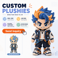 Poupée en peluche personnalisée OEM à partir d'une photo, jouet en peluche personnalisé pour cadeaux promotionnels