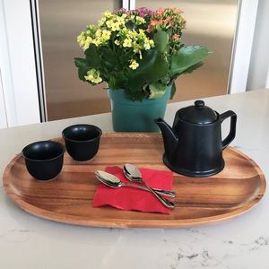 ถาดเสิร์ฟไม้ทำมือดีไซน์แฟนซีสำหรับงานแต่งงานในบ้านและร้านอาหาร - Product Image 4