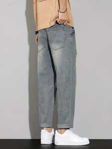 กางเกงยีนส์ขาดอินเทรนด์ของผู้ชายกางเกงยีนส์ทรงหลวมใส่สบายสวมใส่ได้ทุกวันสำหรับสตรีทแวร์เดินทางฤดูร้อนและงานปาร์ตี้แฟชั่น - Product Image 2