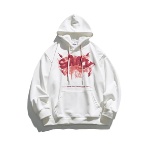 Sweats à capuche personnalisés avec impression bouffante Sweats à capuche personnalisés en coton vierge éponge avec strass Sweats à capuche personnalisés surdimensionnés et lourds pour hommes - Product Image 4