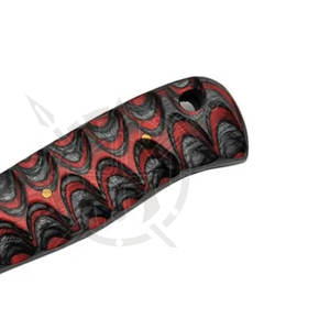 Cuchillo de Caza de Alta Calidad con Logotipo OEM, Acero de Damasco, Mango de Madera, Supervivencia, Camping, Táctico, Orificio para Cordón, Garantía de 3 Años - Product Image 6