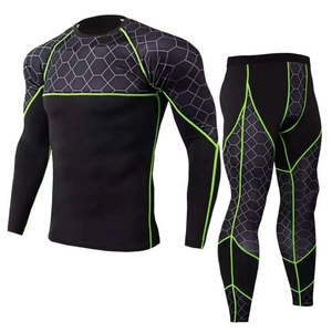 Conjunto Deportivo para Hombre, Personalizado, Talla Grande, Ecológico, Transpirable, Compresivo, de 2 Piezas, para Entrenamiento en el Gimnasio, Manga Larga - Product Image 6