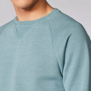 Sudadera de cuello redondo para venta al por mayor de alta calidad OEM pulóver liso teñido en blanco cuello redondo algodón personalizado sudadera - Product Image 3