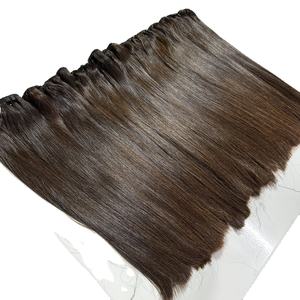 Paquete de Cabello Natural Liso sin Procesar al por Mayor con Extensiones de Cinta Adhesiva y Clip, Puntas Planas, Cabello Virgen Vietnamita Humano - Product Image 6