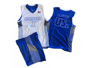Ventes en gros personnalisées, tissus 100% polyester bon marché, logo de haute qualité, USA, pour hommes, maillots de basket-ball réversibles sublimés - Product Image 4