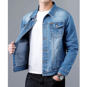 แจ็กเก็ตยีนส์สำหรับผู้ชายเสื้อโค้ทแจ็กเก็ตแฟชั่นสำหรับผู้ชาย - Product Image 6