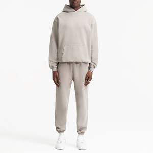 Sudadera de punto de peso pesado de nuevo diseño para mujer, forro polar de Color sólido con bolsillo de canguro y Sudadera con capucha gruesa - Product Image 2