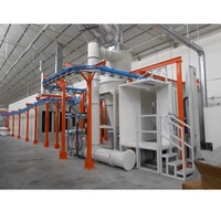Usine de revêtement en poudre par lots à usage intensif avec fonctionnement manuel ou automatique pour armoires métalliques disponible pour l'exportation