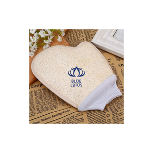 Loofah matériel salle de bain éponge de bain écologique gant éponge écologique sûr douche biodégradable Loofah brut Lotus bleu - Product Image 6