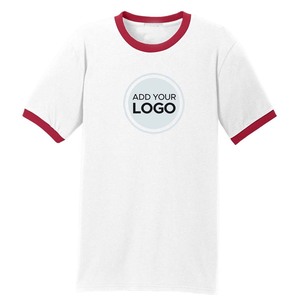 Camiseta de cuello redondo Ringer de siguiente nivel, camiseta Premium ajustada suave preencogida, camisetas Ringer para hombre - Product Image 2