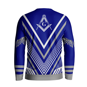 Suéteres de punto con patrón de masón personalizado Unisex, ropa de invierno de Navidad fea de grado específico para estudiantes universitarios - Product Image 2