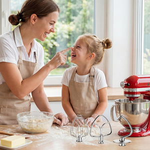 Accessoires pour batteur sur socle en acier inoxydable : <span class=keywords><strong>crochet</strong></span> <span class=keywords><strong>pétrisseur</strong></span>, batteur plat, fouet à 6 fils pour <span class=keywords><strong>Kitchenaid</strong></span> - Product Image 6