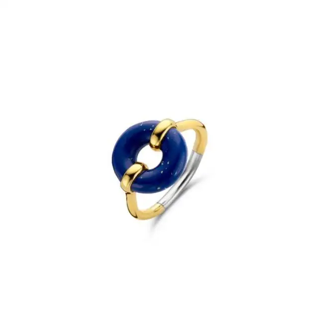 Elegant Donut Ring Blue lapis onyx stones For Women rings for Wedding Party and Festival Occasion from India