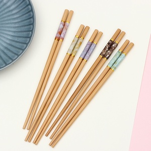 Eco Friendly Durable Bamboo <b>Chopsticks</b> Reusable Modern Natural Bamboo <b>Chopsticks</b> <b>Set</b> Dishwasher Safe - Product Image 1