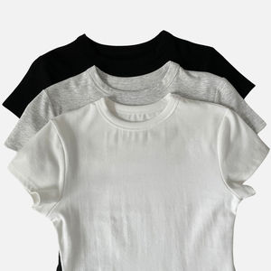 Camisetas Personalizadas Ecológicas para Mujer, Estilo Urbano, Calidad Premium, Verano, Transpirables y de Secado Rápido, Apliques Disponibles, OEM - Product Image 6