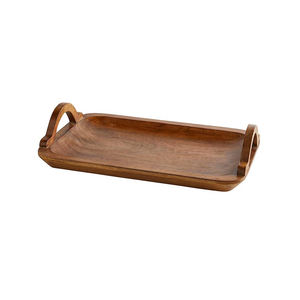 Vente en gros de grande qualité grand carré avec poignées en métal plateau Mdf bois décor de table plateau de cuisine qualité d'exportation - Product Image 2