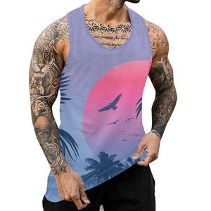 Tropical Palm Tree 3D Print Tank Top Hombres Mujeres Tank Top Beach Cocotero Patrón Chaleco Casual Hawaii Vintage Camiseta sin mangas - Product Image 5