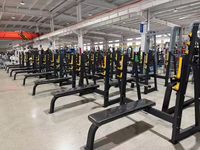 Rack de musculation BN Commercial Gym, structure en acier Q235 haute résistance, avec banc plat, équipement de gym