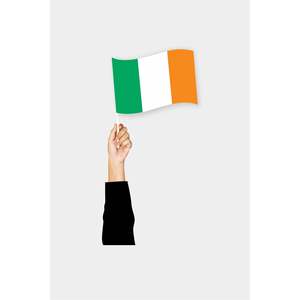 Drapeau irlandais imprimé numériquement - Product Image 1