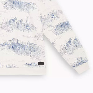 Coupe régulière hommes sweats hiver impression numérique tenue décontracté confortable manches longues polaire en gros - Product Image 6