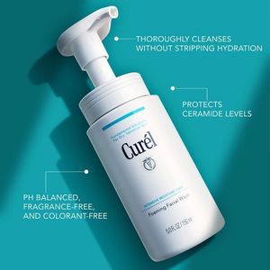 Nettoyant moussant pour le visage, soin hydratant intensif, nettoyant visage en flacon pompe pour peaux sensibles et sèches - Product Image 2
