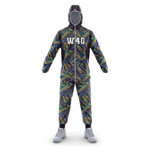 Chaqueta Cortavientos Personalizada de Fabricante OEM, Chaqueta Deportiva con Cremallera y Estampado Completo en Nailon y Poliéster, Chándal Cortavientos para Hombre - Product Image 2